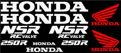 Honda NSR 250 Full Decal Set 1989 Model